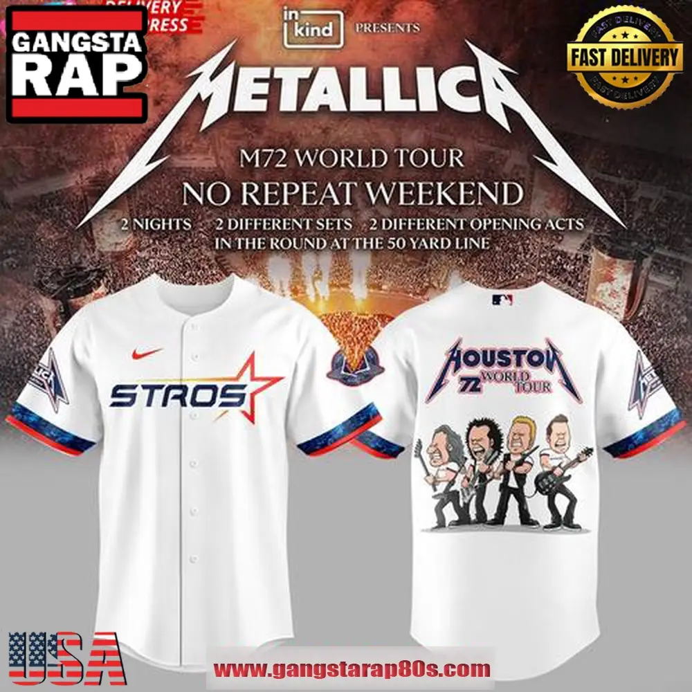 Houston Astros x Metallica 2025 Limited Edition Baseball Jersey Shirt