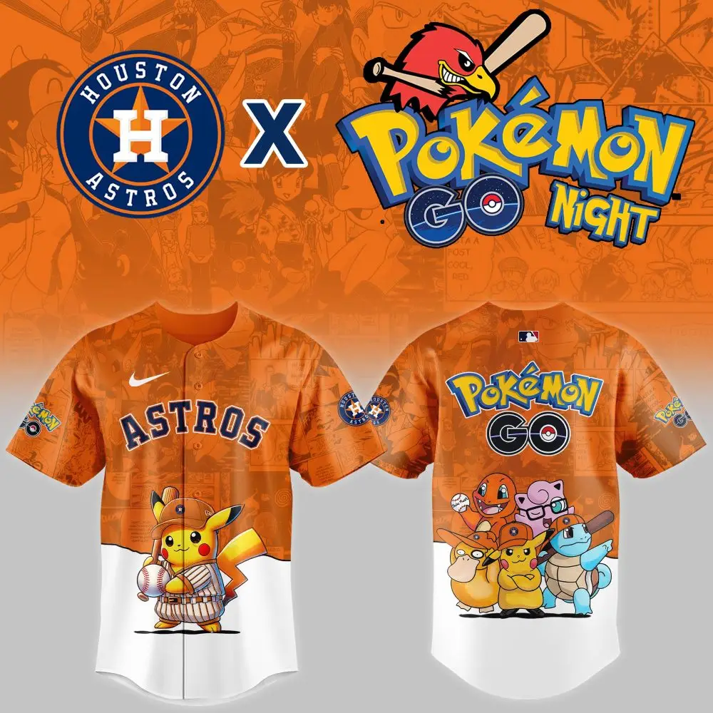 Houston Astros X Pokémon Go Night Jersey - Limited Edition Fan Gear