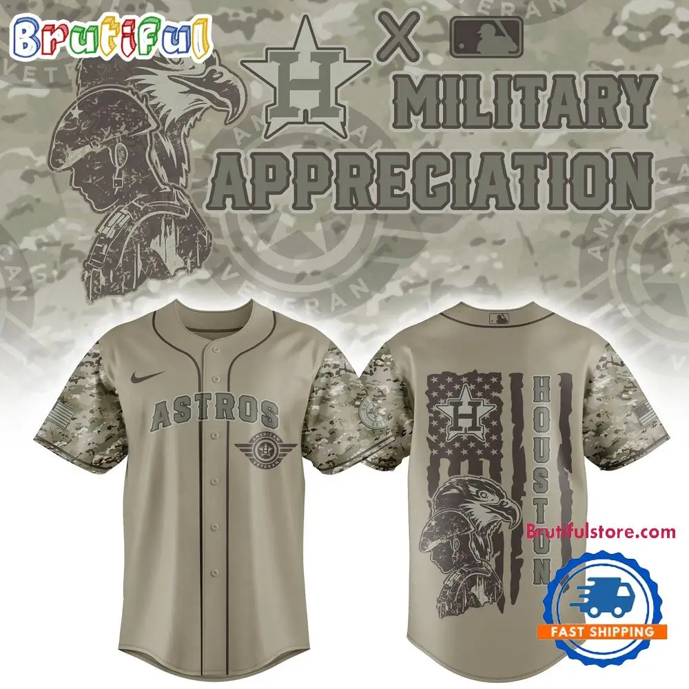 Houston Astros X Veteran U.S 2025 Baseball Jersey