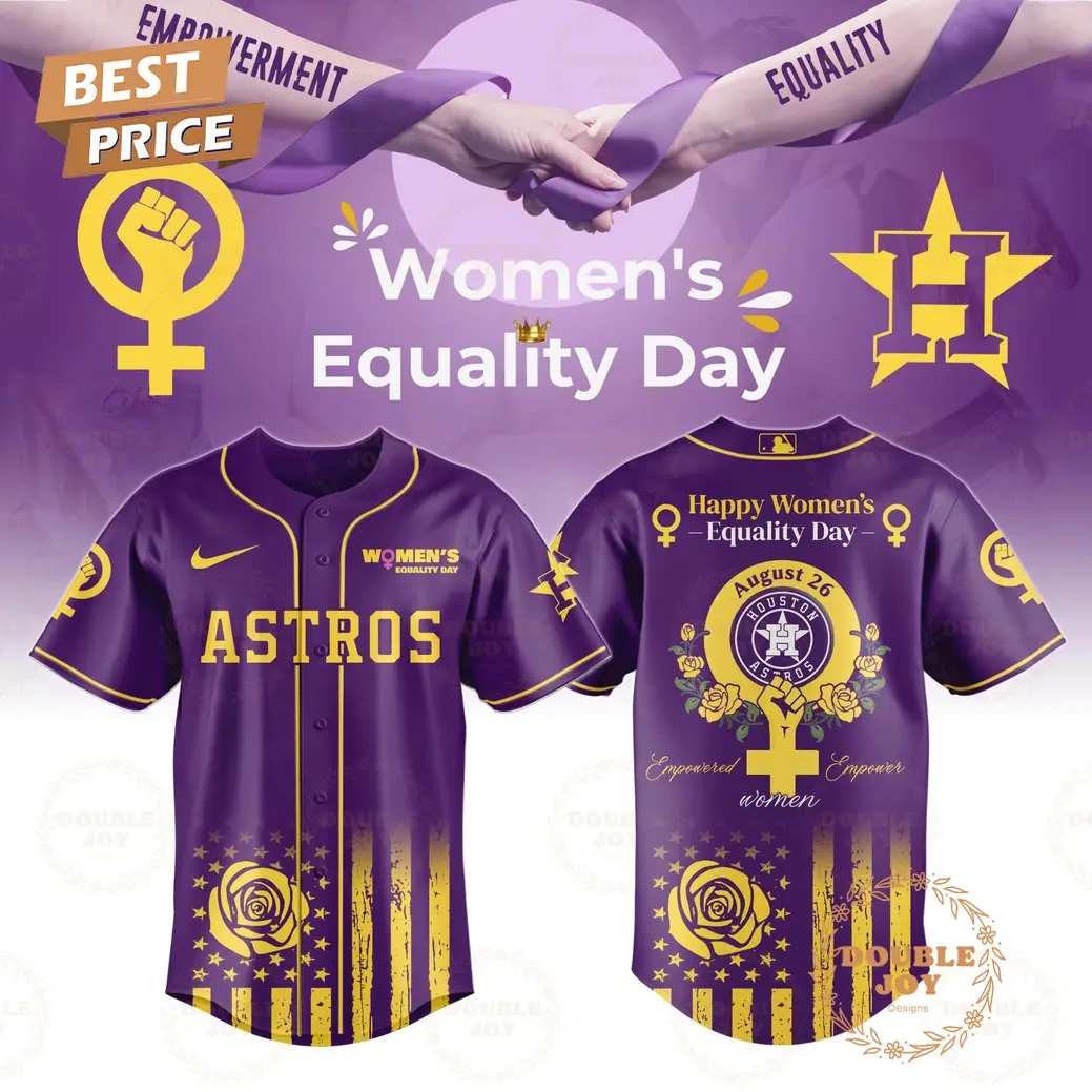 Houston Astros x Women's Equality Day 2025 Special Edition Baseball Jersey
