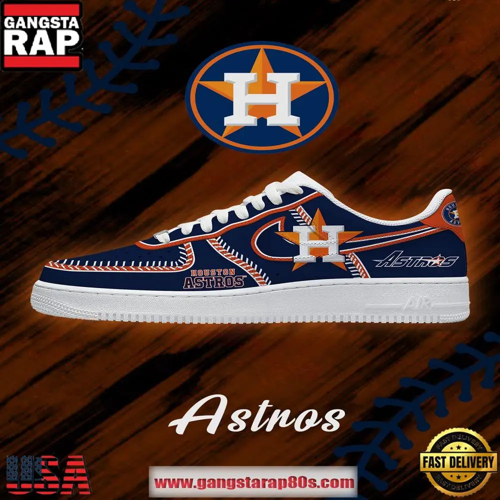 Houston Baseball Limited Edition Nike Air Force 1 Sneakers Shoes