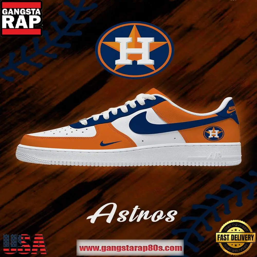 Houston Baseball Nike Air Force 1 Sneakers Shoes