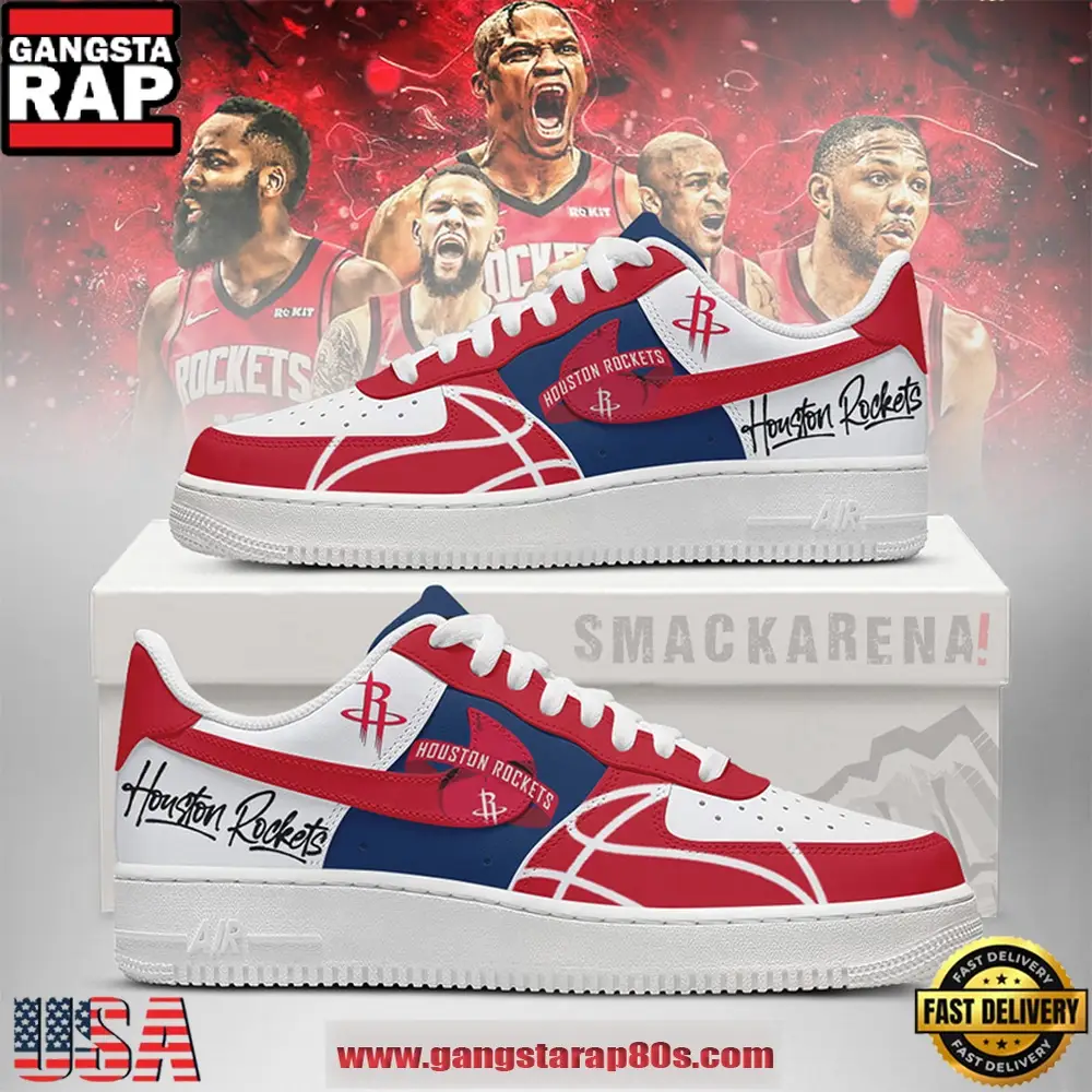 Houston Rockets NBA New 2026 Version Air Force 1 Sneakers Football Fan Shoes