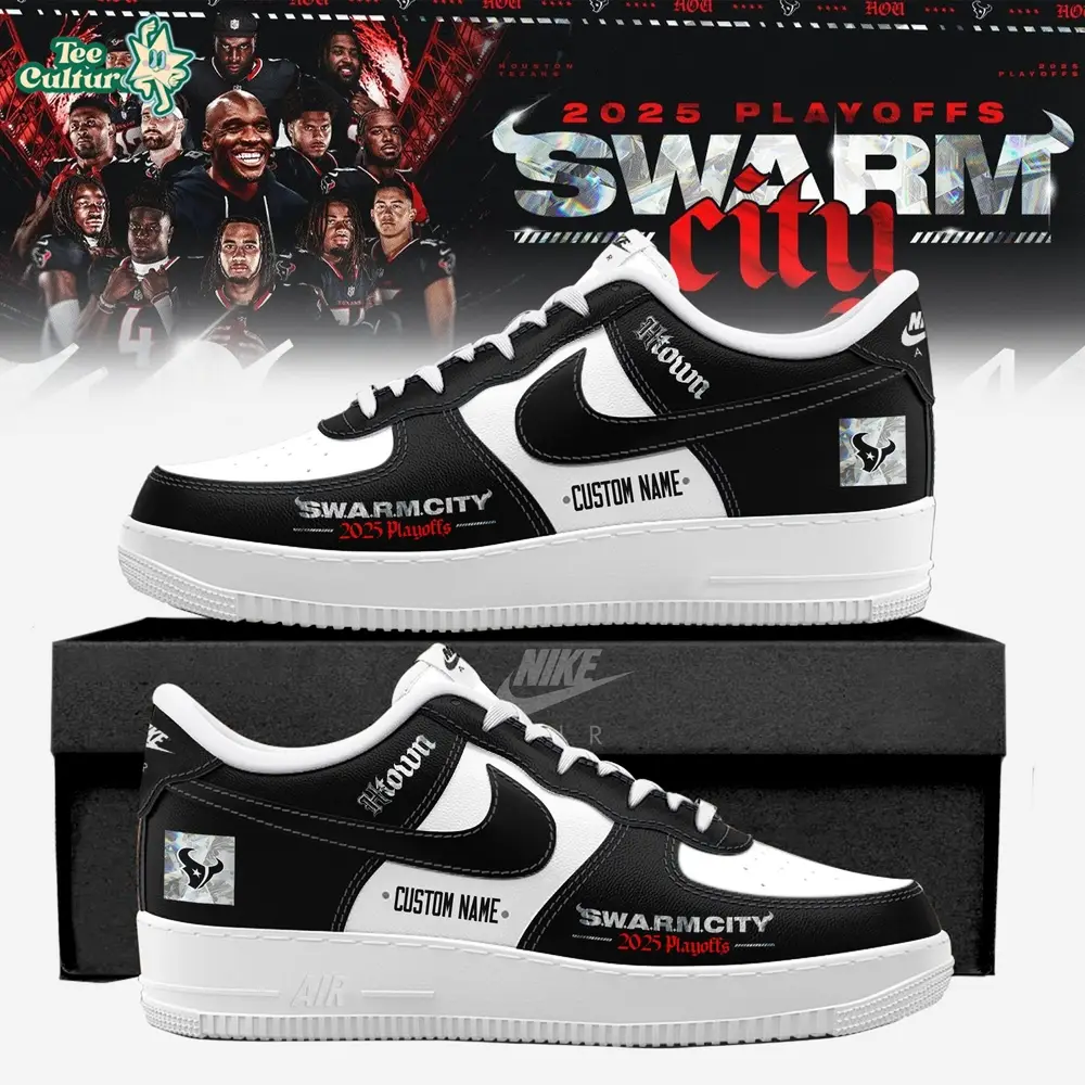Houston Texans 2025 NFL Playoffs S.W.A.R.M. City Special Edition AF1 Sneaker