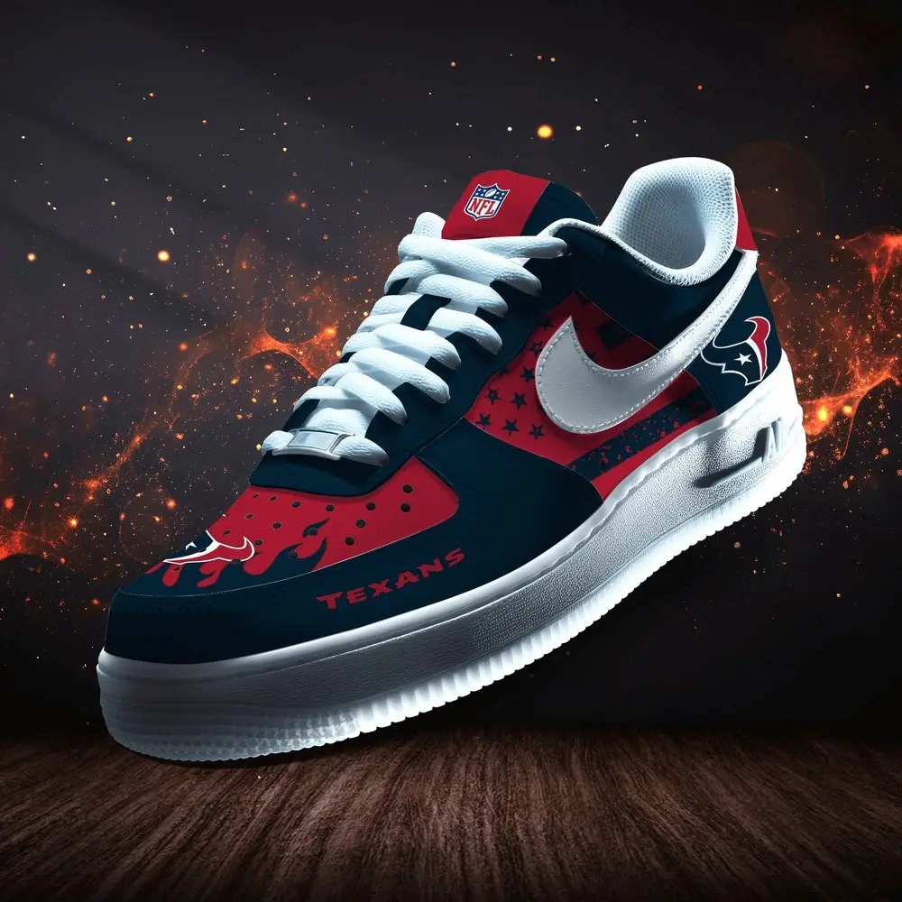 Houston Texans Personalized Version 8 AF1 Shoes