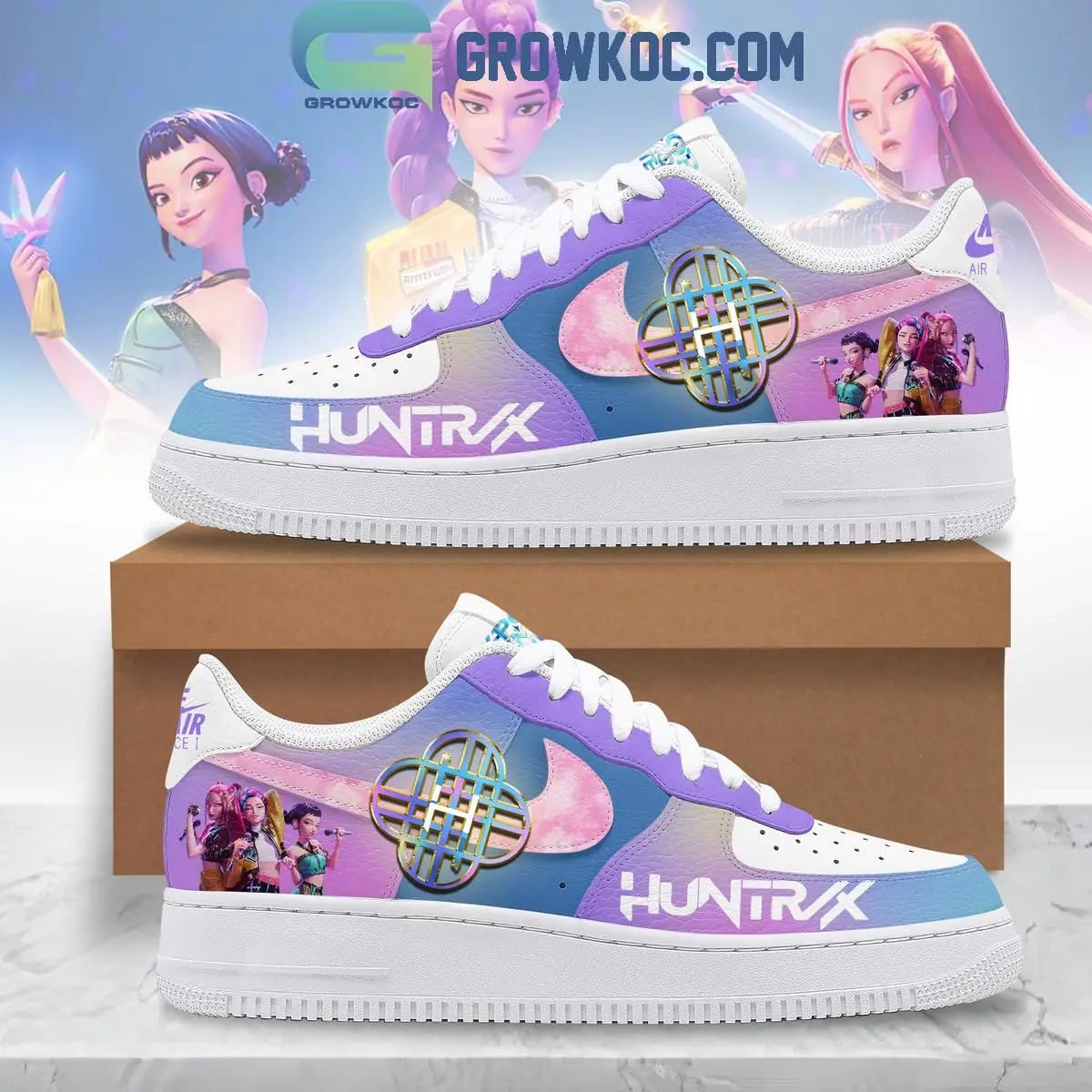 Huntr_x Kpop Demon Hunter Air Force 1 Shoes
