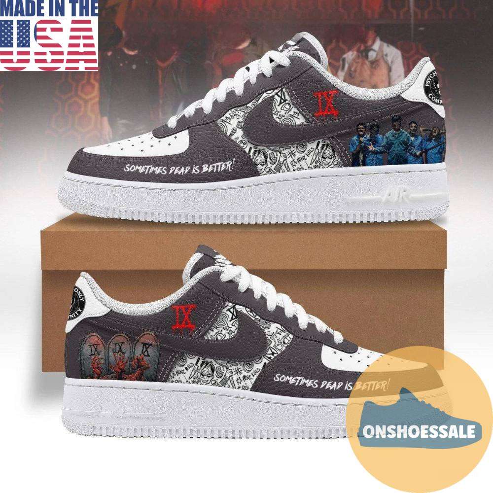 Ice Nine Kills Sometimes Dead Is Better Air Force 1 Shoes, Gift For Fans - Best Gift Shoes Ice Nine Kills Sometimes Dead Is Better Air Force 1 Shoes, Gift For Fans - Best Gift Shoes - Image 1