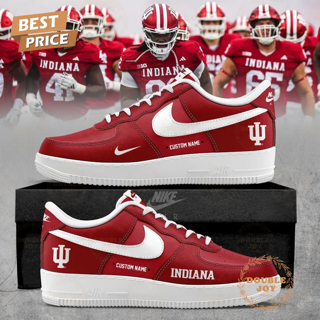 Indiana Hoosiers Custom Name Limited 2025 Air Force 1 Sneakers