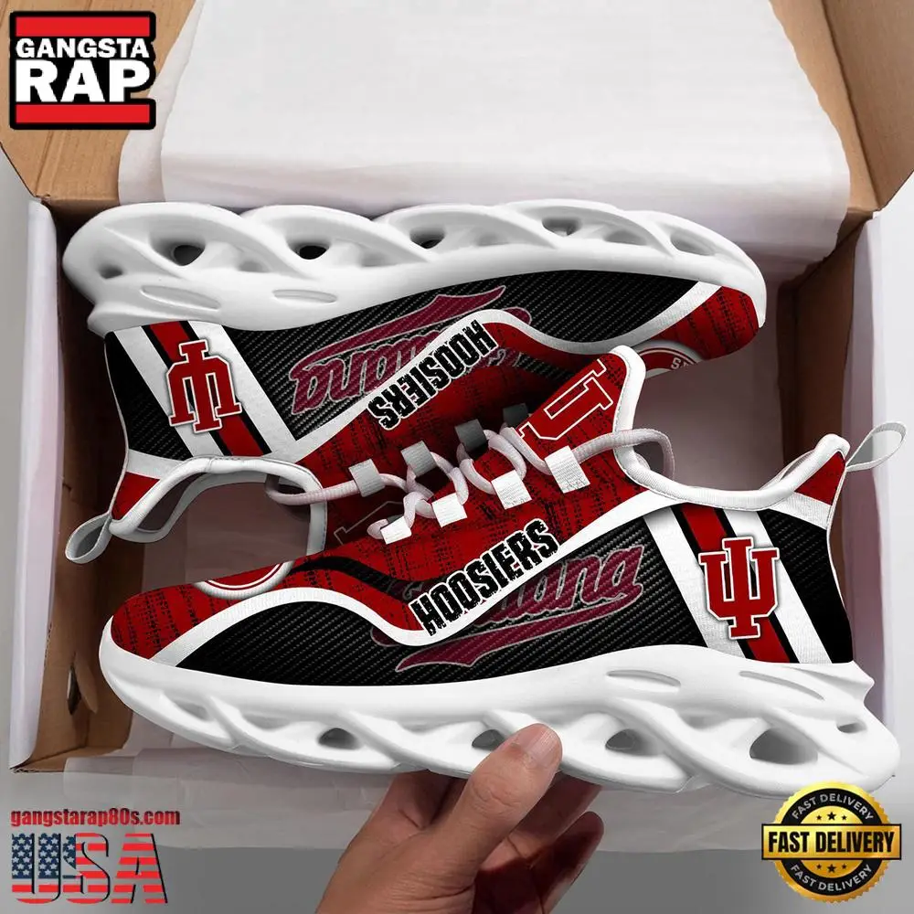 Indiana Hoosiers NCAA Clunky New Design Max Soul Shoes, Running Sneakers