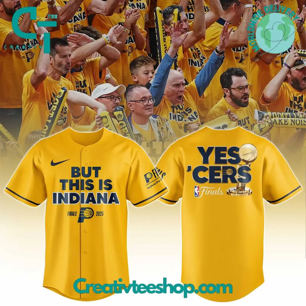 Indiana Pacers "But This Is Indiana" Nba Finals 2025 Baseball Jersey