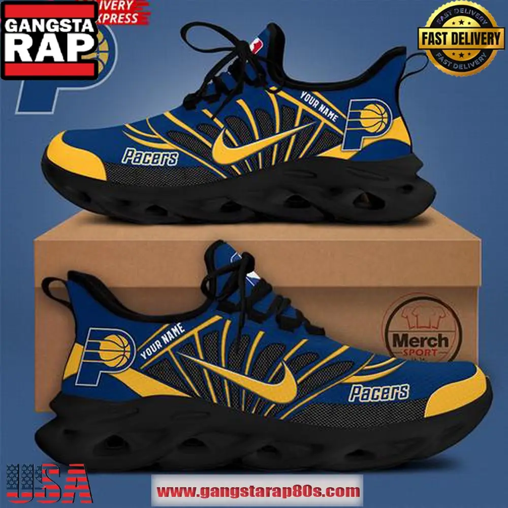 Indiana Pacers Personalized Lightweight Running Air Max Soul Shoes Sneakers Indiana Pacers Personalized Lightweight Running Air Max Soul Shoes Sneakers - Image 1