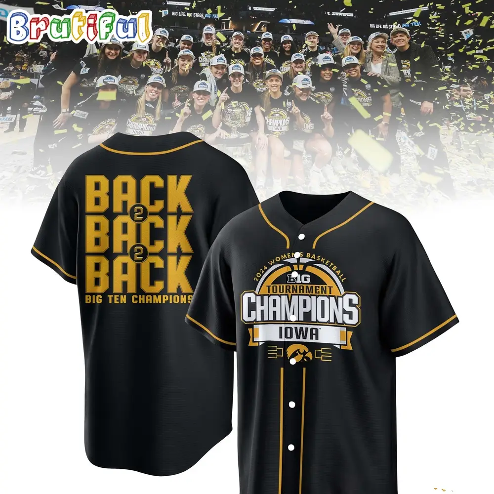 Iowa Hawkeyes 2024 Big Ten Women's Basketball Conference Tournament Champions Jersey