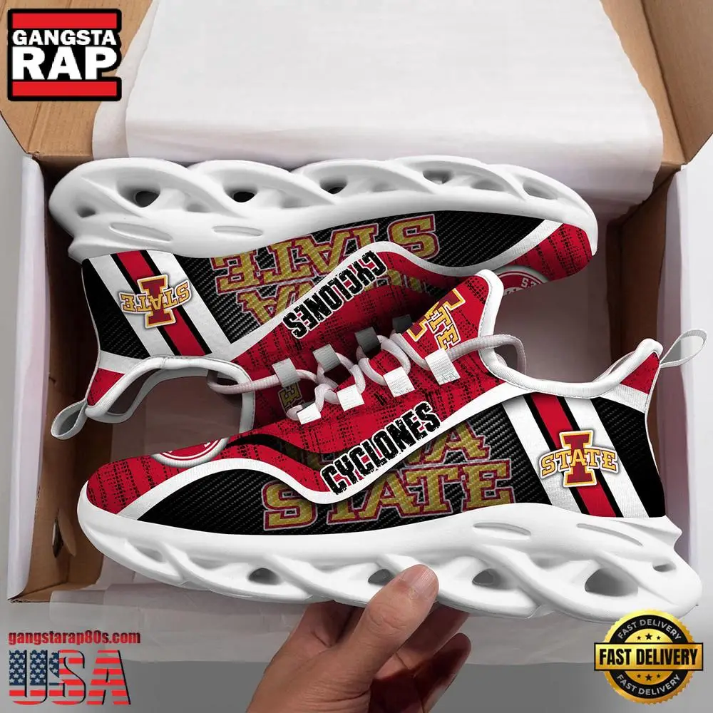 Iowa State Cyclones NCAA Clunky New Design Max Soul Shoes, Running Sneakers Iowa State Cyclones NCAA Clunky New Design Max Soul Shoes, Running Sneakers - Image 1