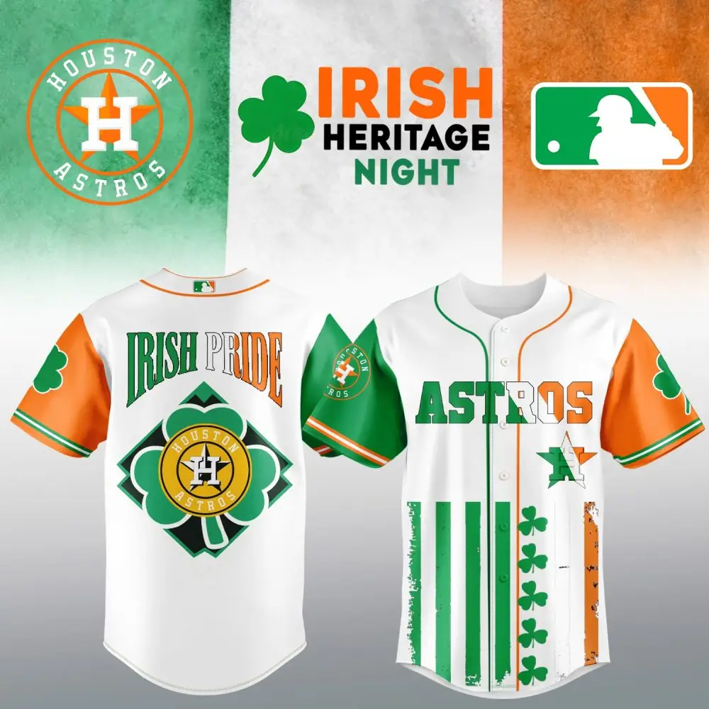 Irish Heritage Night Houston Astros Jersey - Celebrate With Style & Pride!
