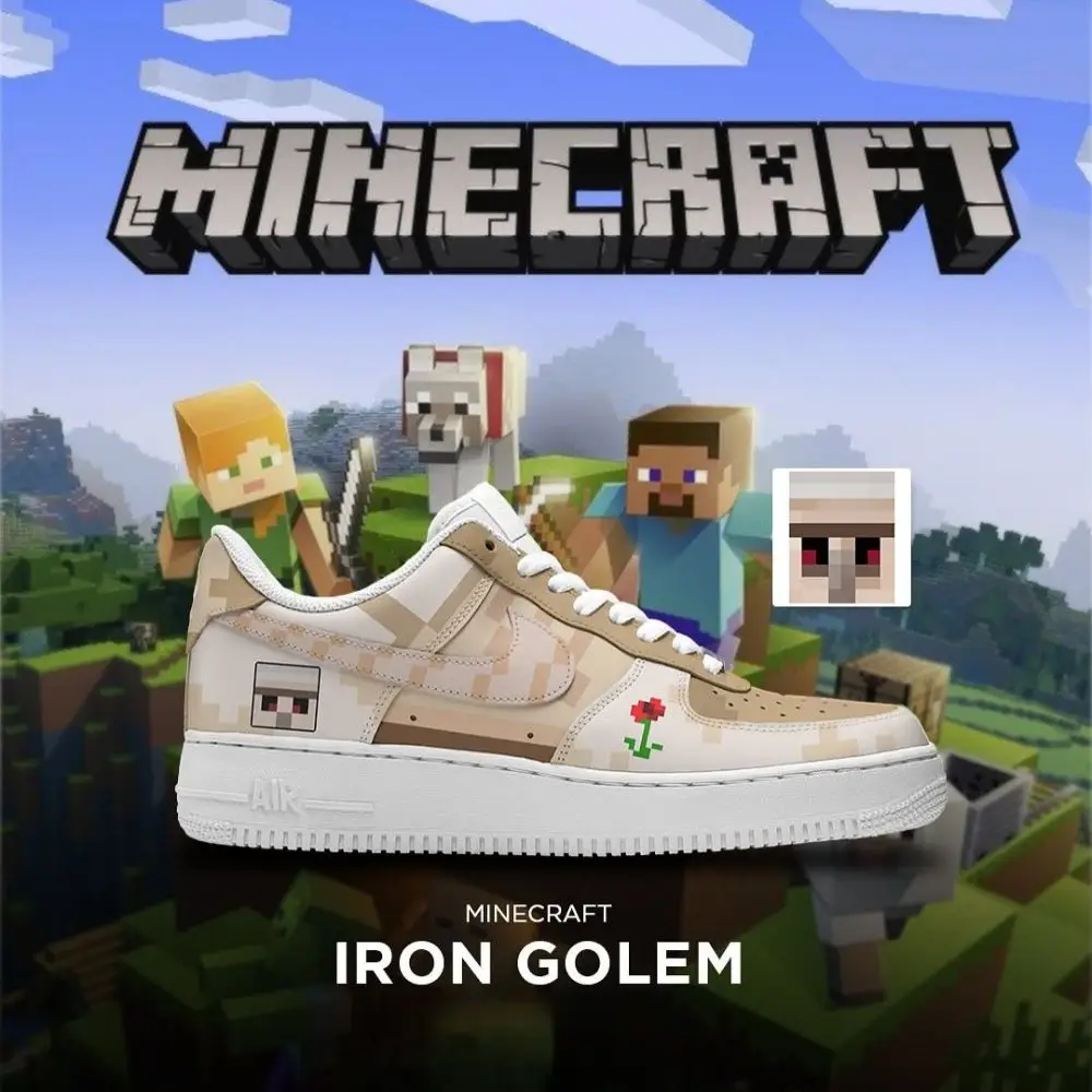 Iron Golem Mine Craft Low Top Shoes