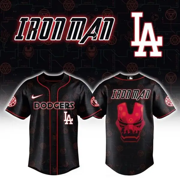Iron Man Dodgers Jersey - Marvel X La Fan Edition - Limited Collector'S Item