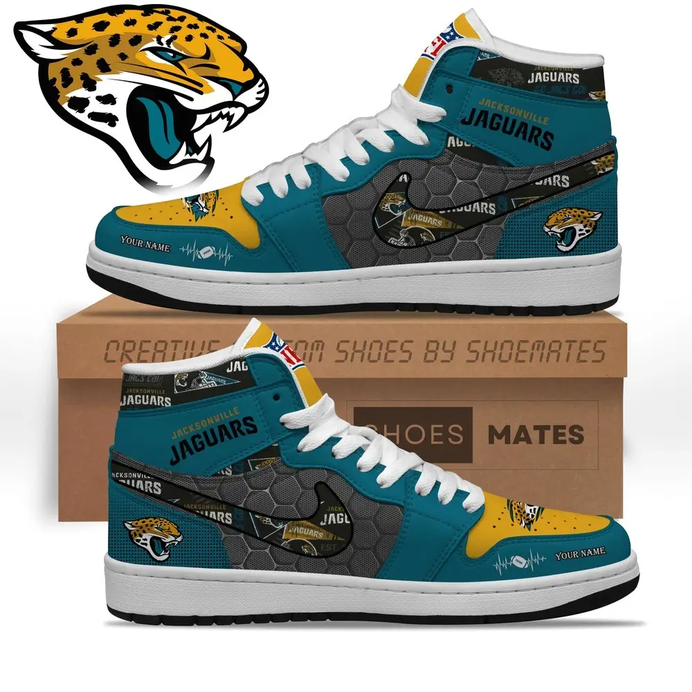Jacksonville Jaguars AJ1 High Top Shoes