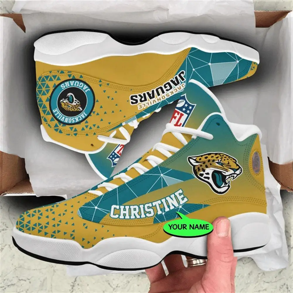 Jacksonville Jaguars NFL Custom Name Retro Jordan 13 Shoes Jacksonville Jaguars NFL Custom Name Retro Jordan 13 Shoes - Image 1