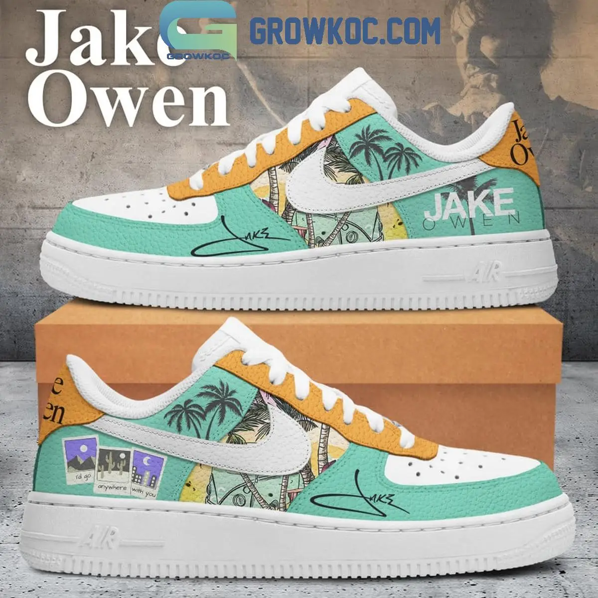 Jake Owen American Country Love Song Air Force 1 Shoes
