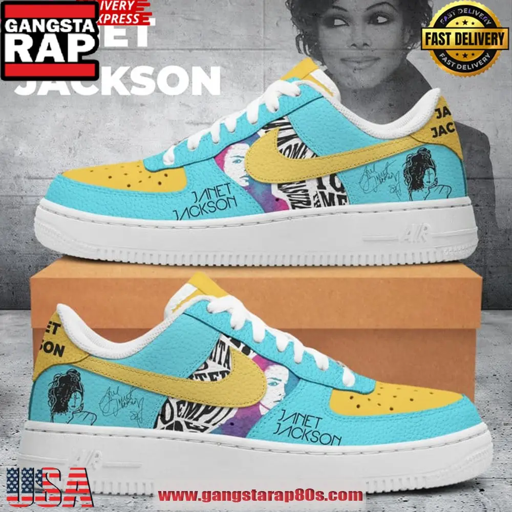 Janet Jackson Special Edition Air Force 1 Running Sneakers Shoes