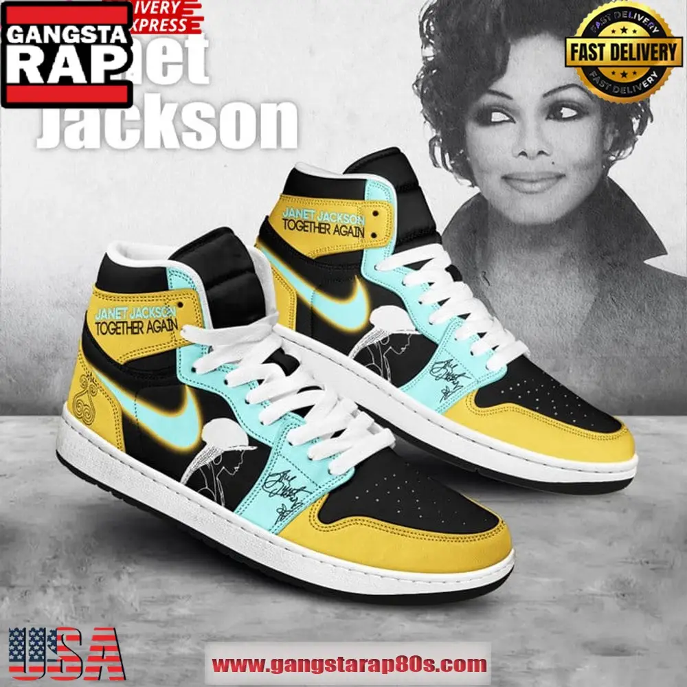 Janet Jackson Together Again New Design Air Force 1 Sneakers Shoes
