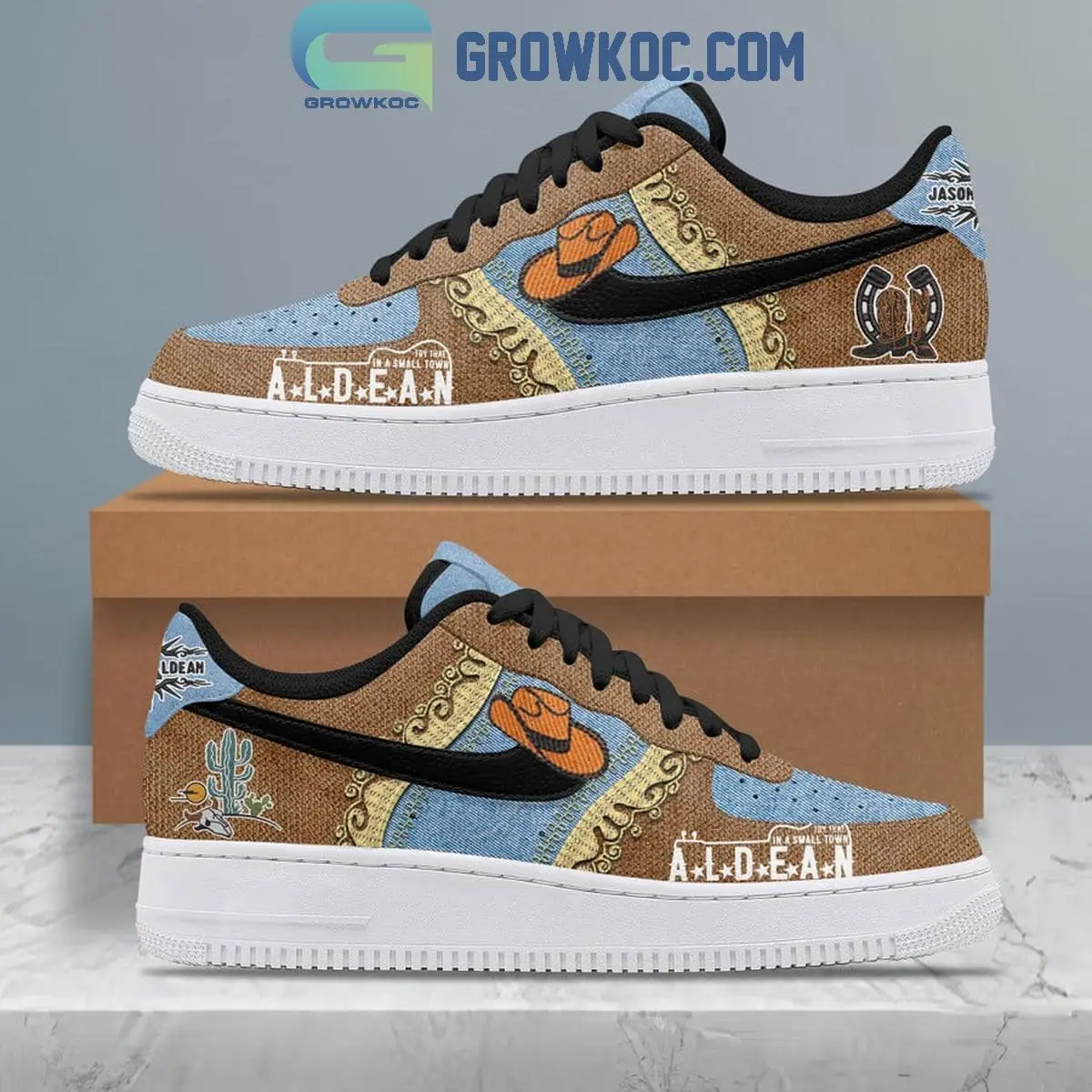 Jason Aldean Let Your Boys Be Country Air Force 1 Shoes