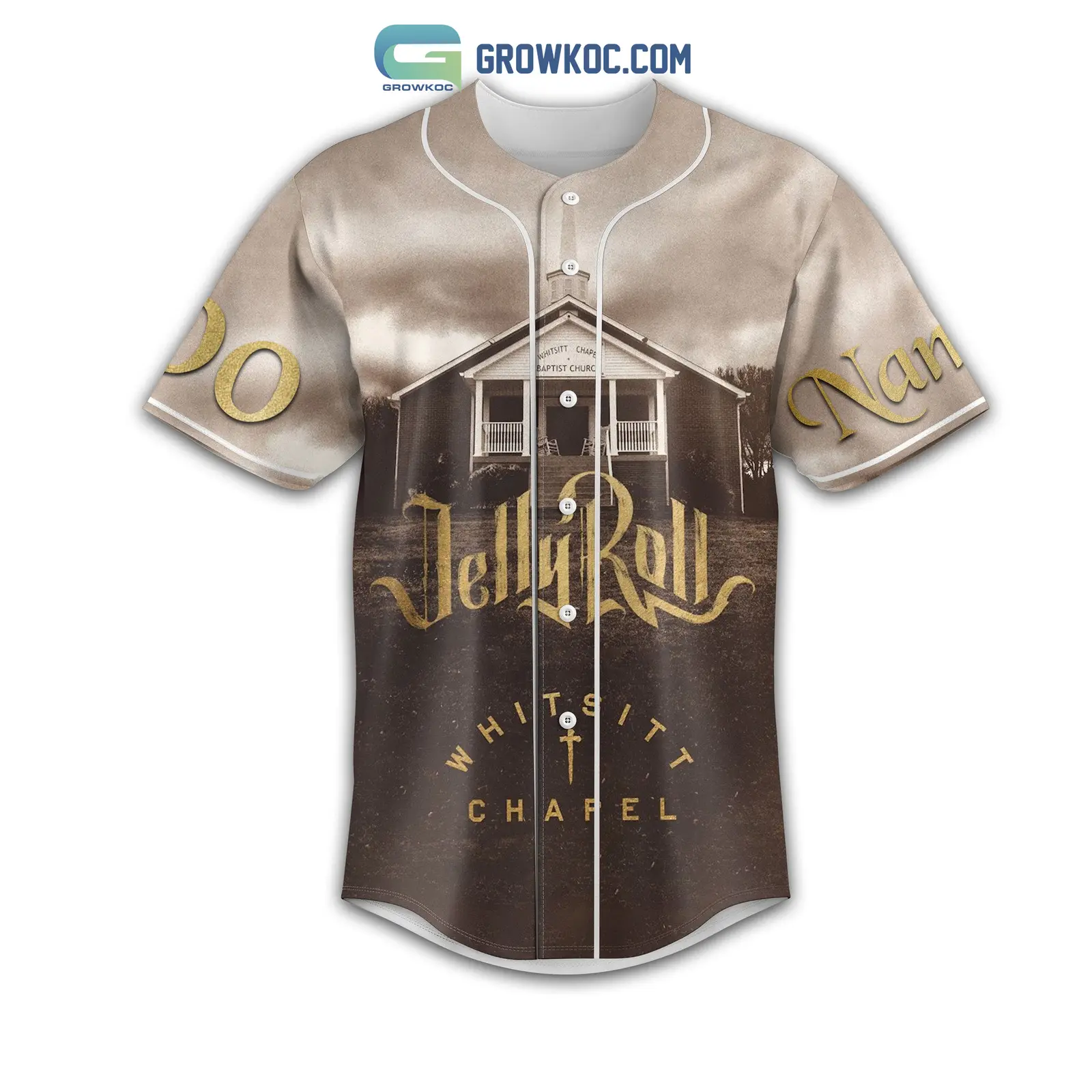 Jelly Roll Whitsitt Chapel I'm Just A Long Haired Son Of A Sinner Personalized Baseball Jersey
