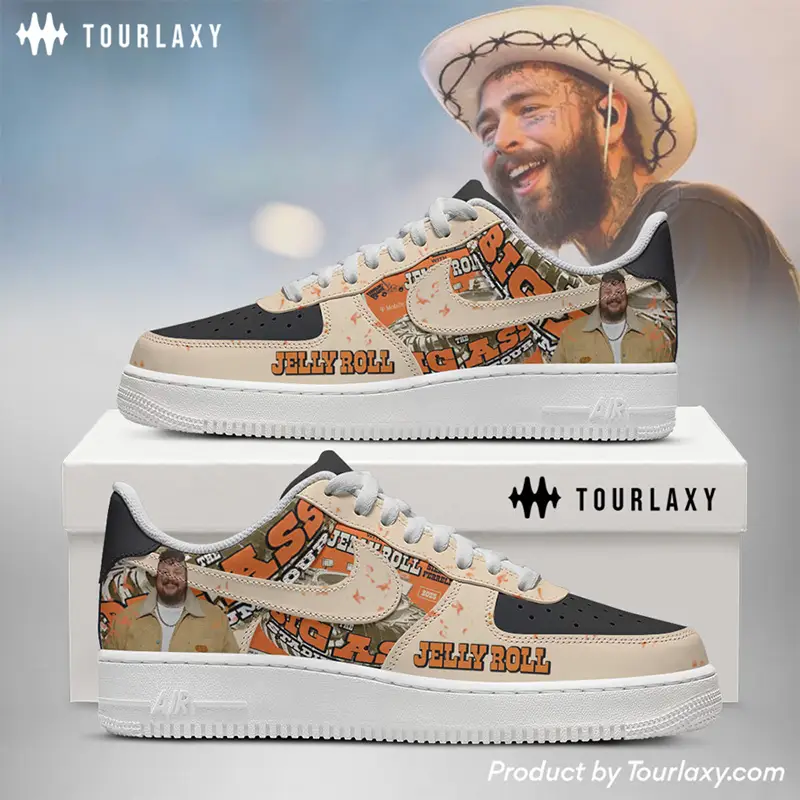 Jelly Roll x Big Ass Post Malone Air Force 1 Shoes 