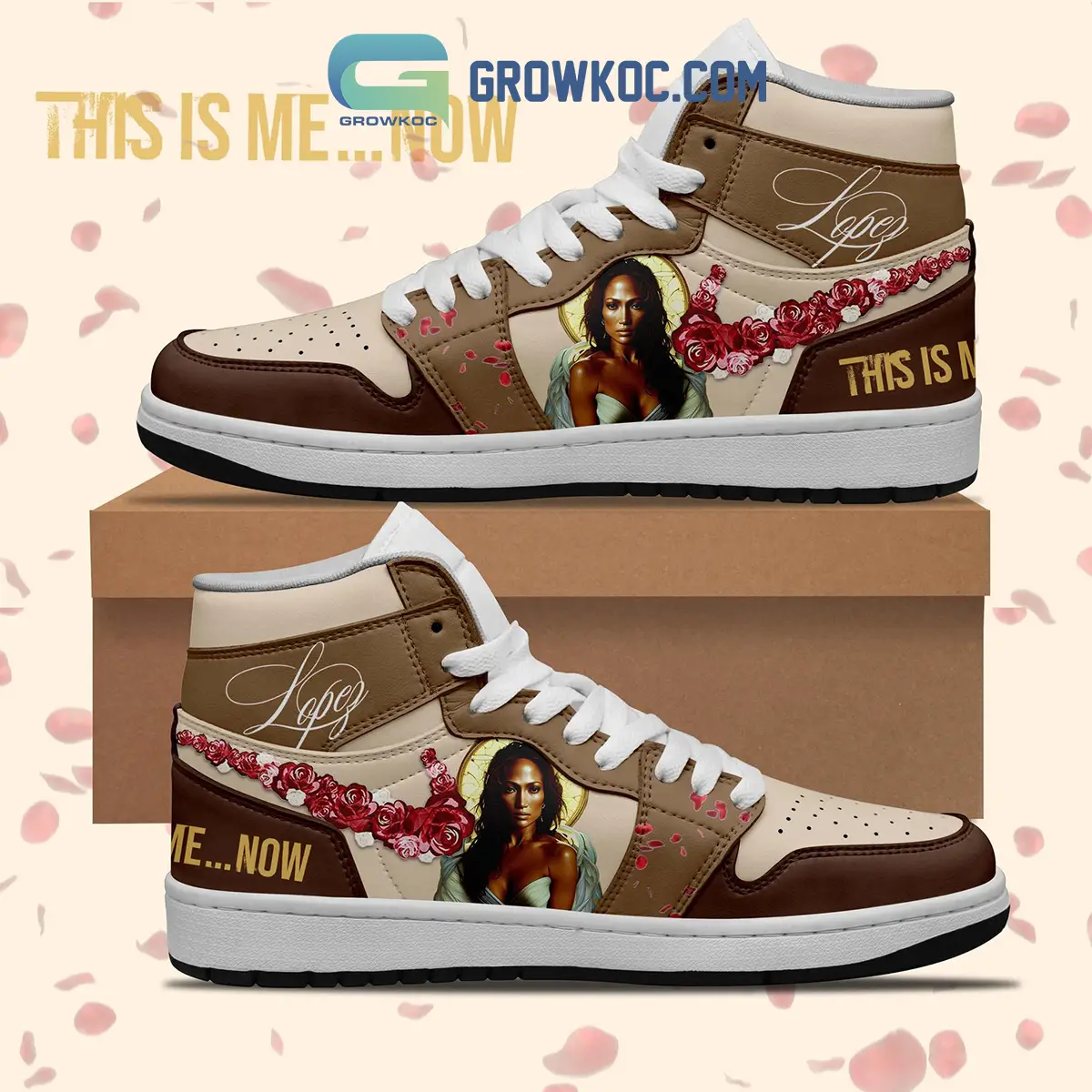 Jennifer Lopez This Is Me Now Fan Air Jordan 1 Shoes