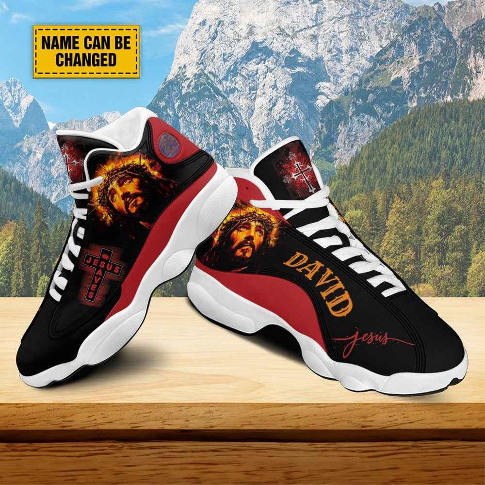 Jesus Cross Art Jesus Saves Personalized JD13 Shoes