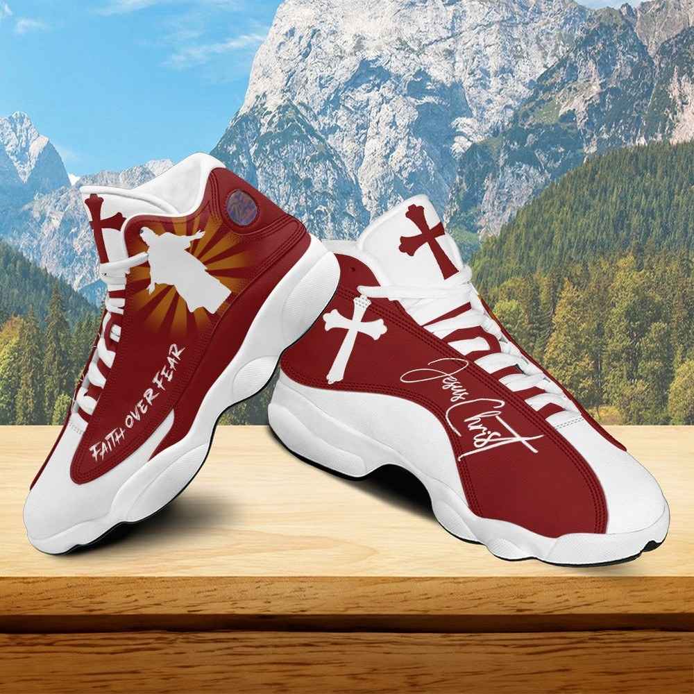Jesus Cross Faith Over Fear JD13 Shoes