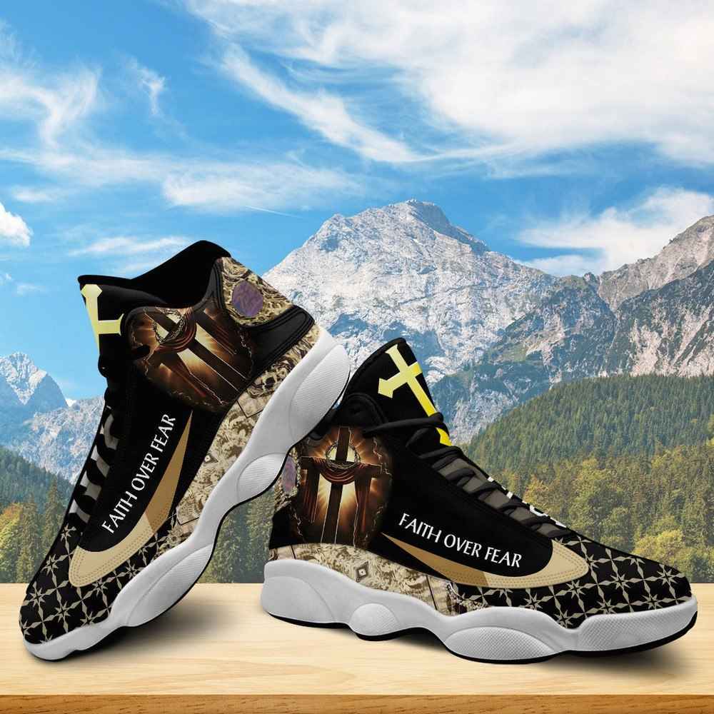 Jesus Faith Over Fear Cross JD13 Shoes