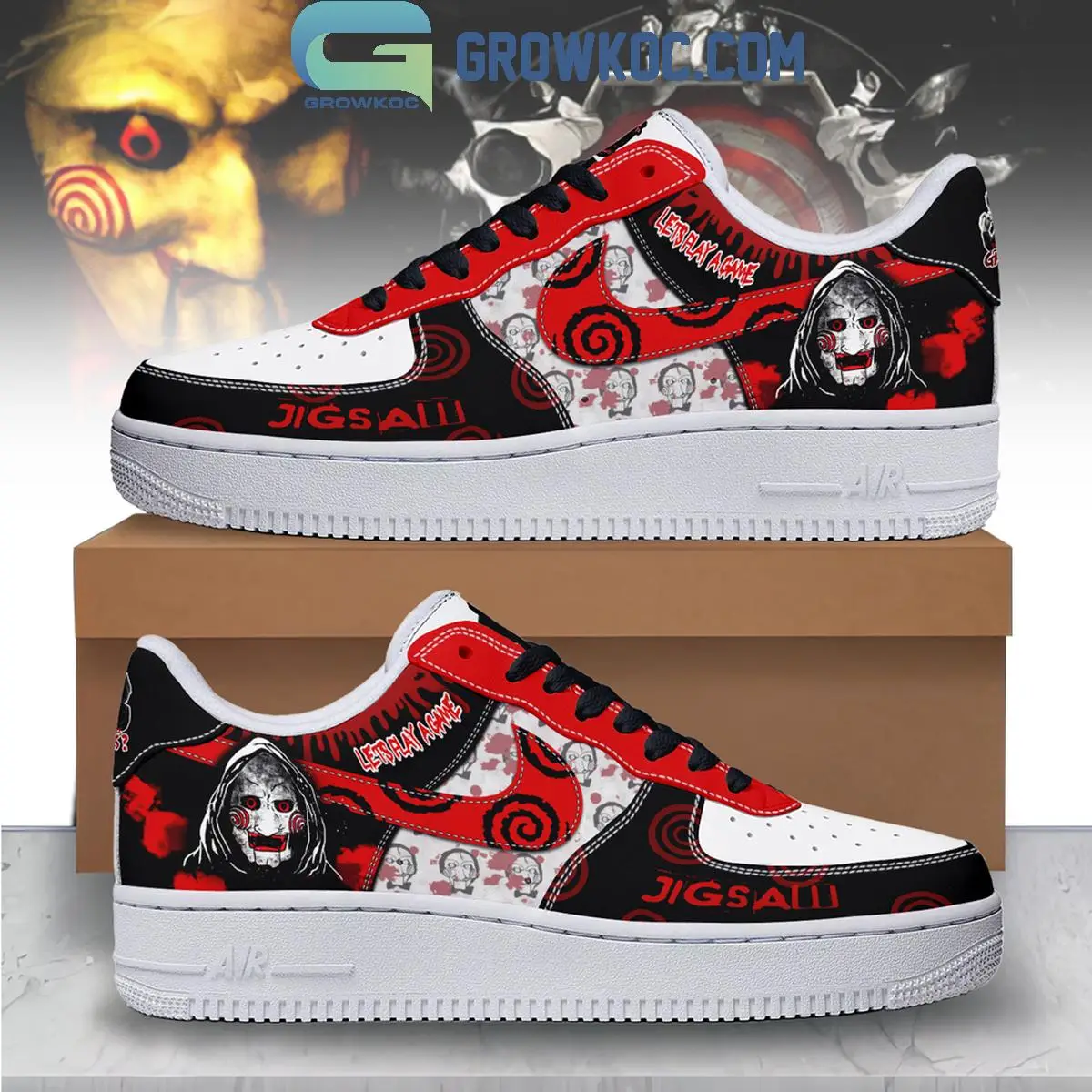 Jigsaw Lets Play A Game Halloween Air Force 1 Shoes