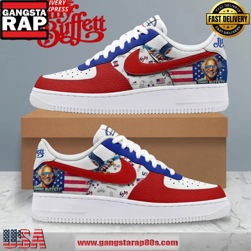 Jimmy Buffet American Independence New Design Air Force 1 Sneakers Shoes