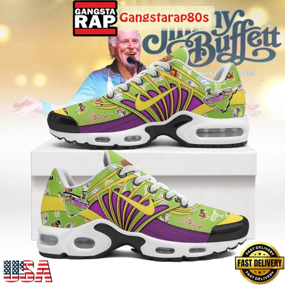 Jimmy Buffett It’s Five O’Clock Somewhere Special Edition Air Max Plus Shoes Running Sneakers