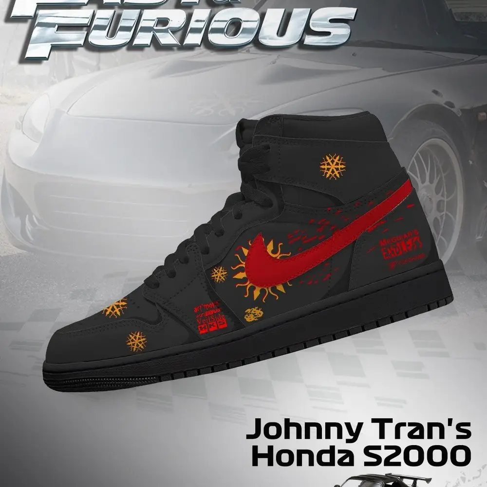 Johnny Tran's S2000 V.1 Fast and Furious High Top Shoes Johnny Tran's S2000 V.1 Fast and Furious High Top Shoes - Image 1
