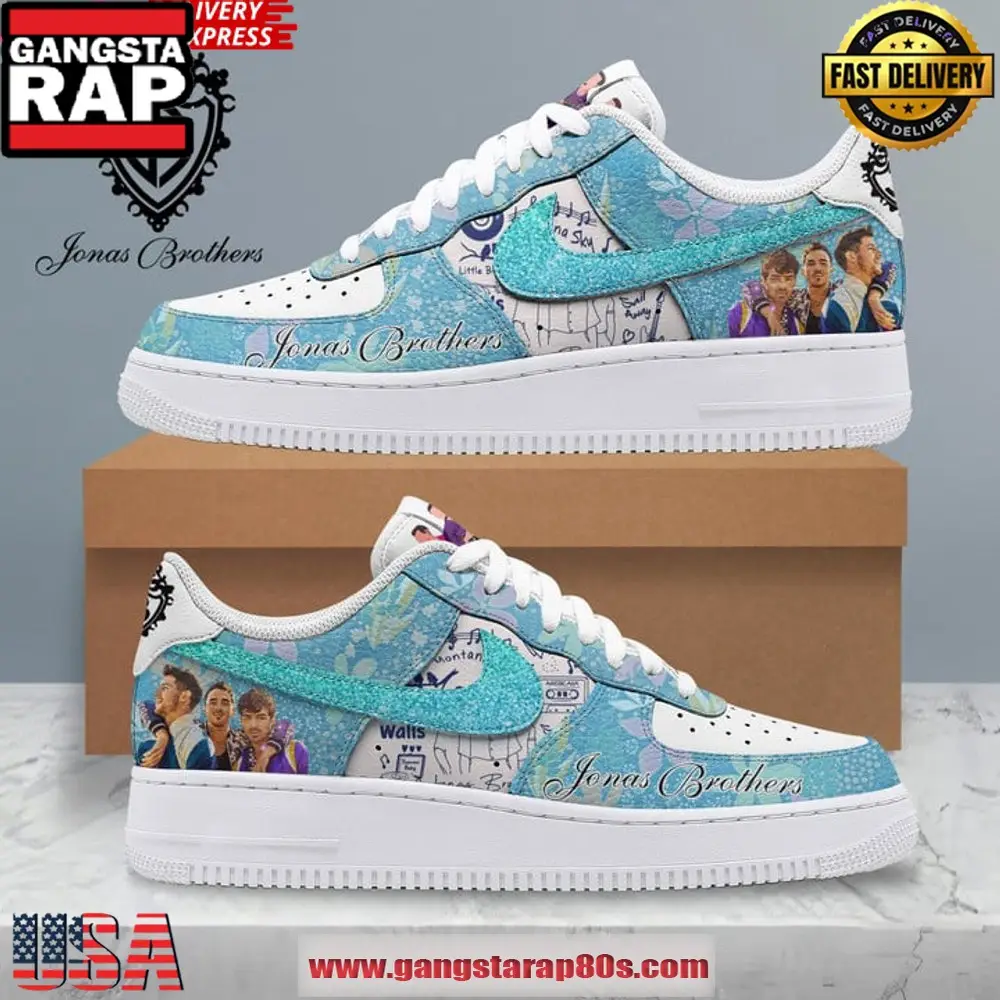 Jonas Brothers Special Edition Air Force 1 Running Sneakers Shoes