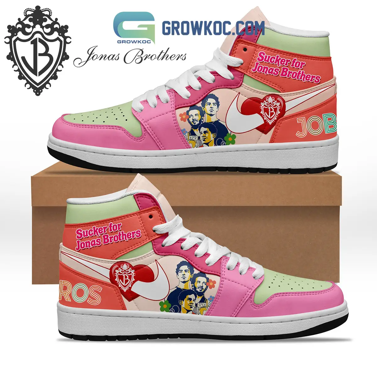 Jonas Brothers Sucker For Love Fan Air Jordan 1 Shoes