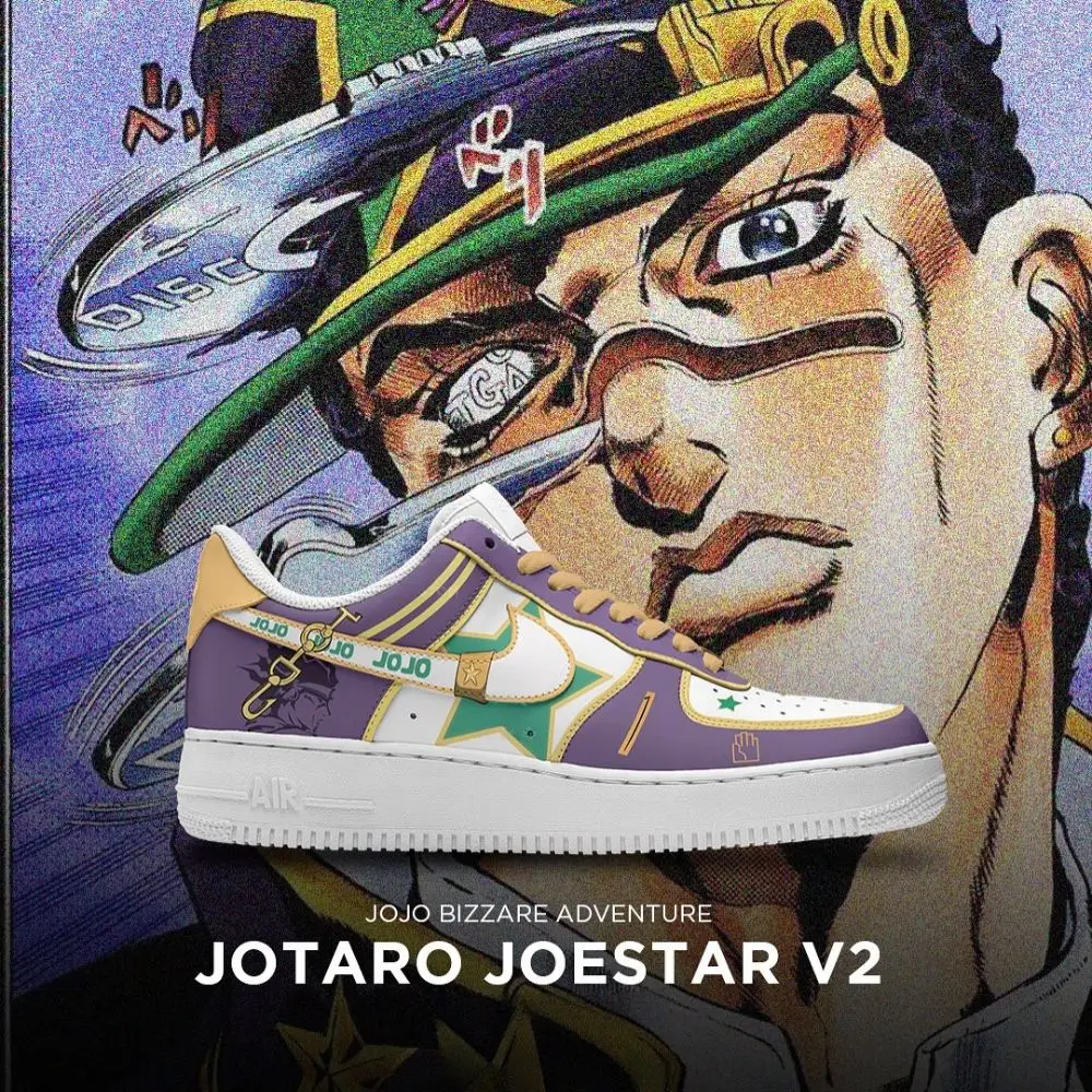Jotaro Joestar V2 Jojo's Bizarre Adventure Low Top Shoes