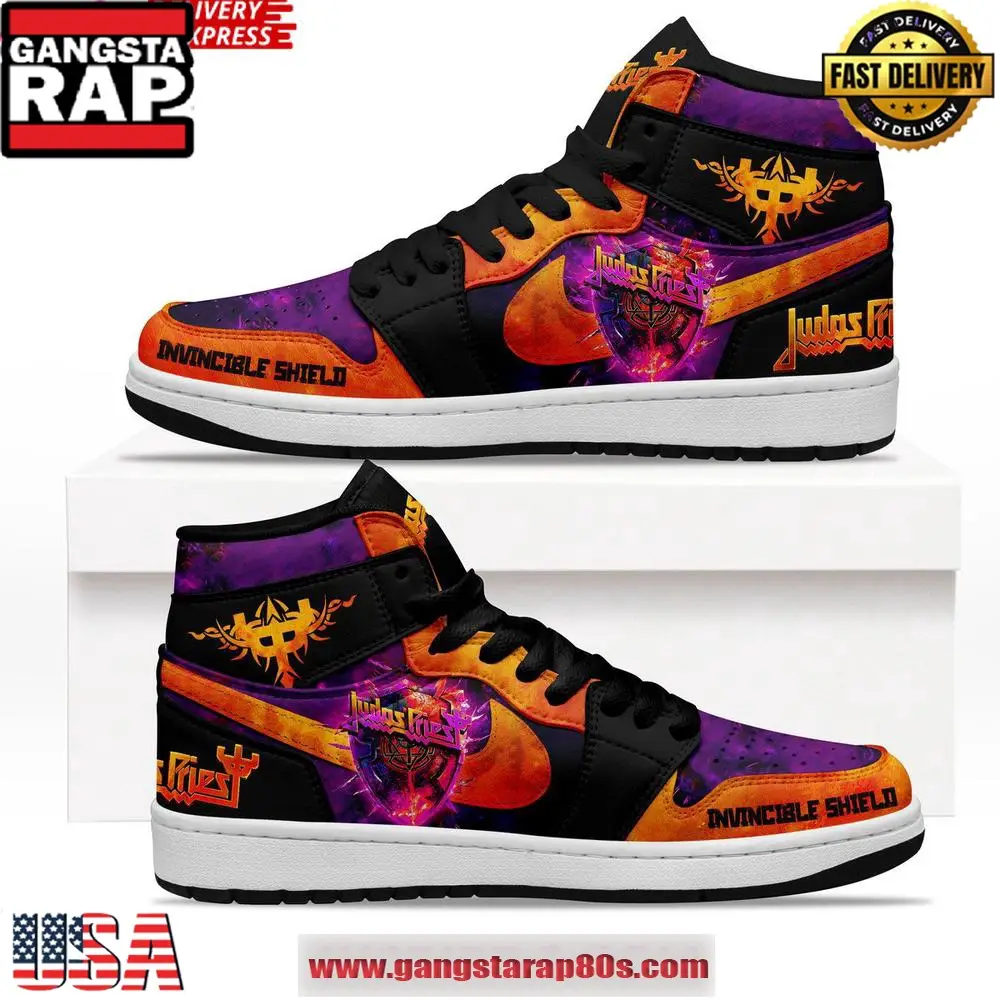 Judas Priest “Invincible Shield” Limited Air Jordan 1 Sneakers Shoes