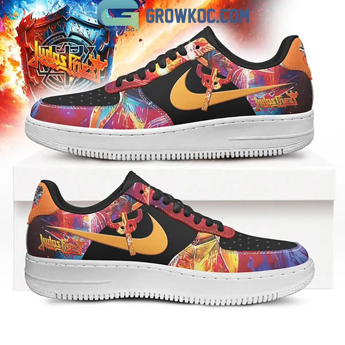 Judas Priest Screaming For Vengeance Air Force 1 Shoes