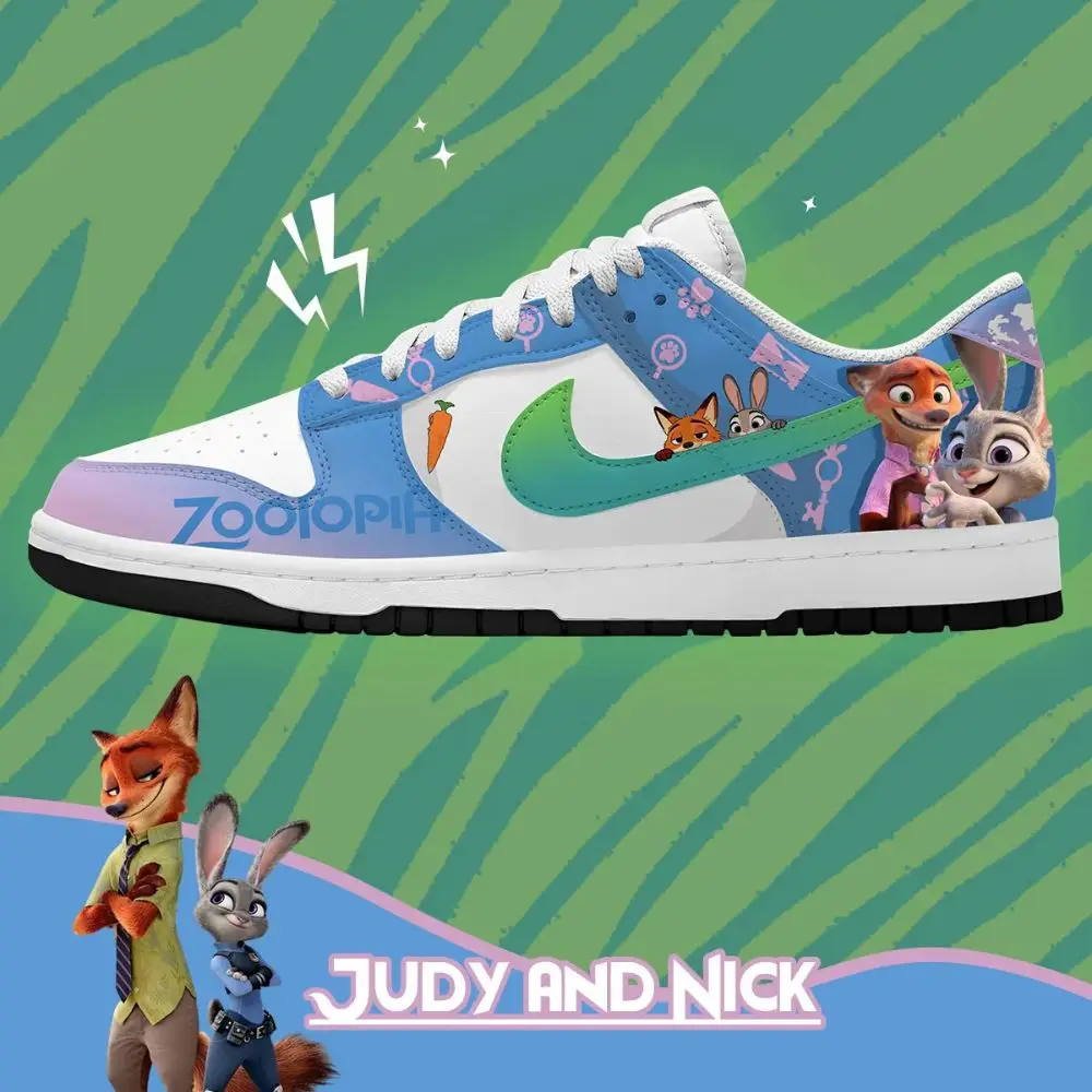 Judy Hopps Nick Wilde V.3 Zootopia Low Top Shoes