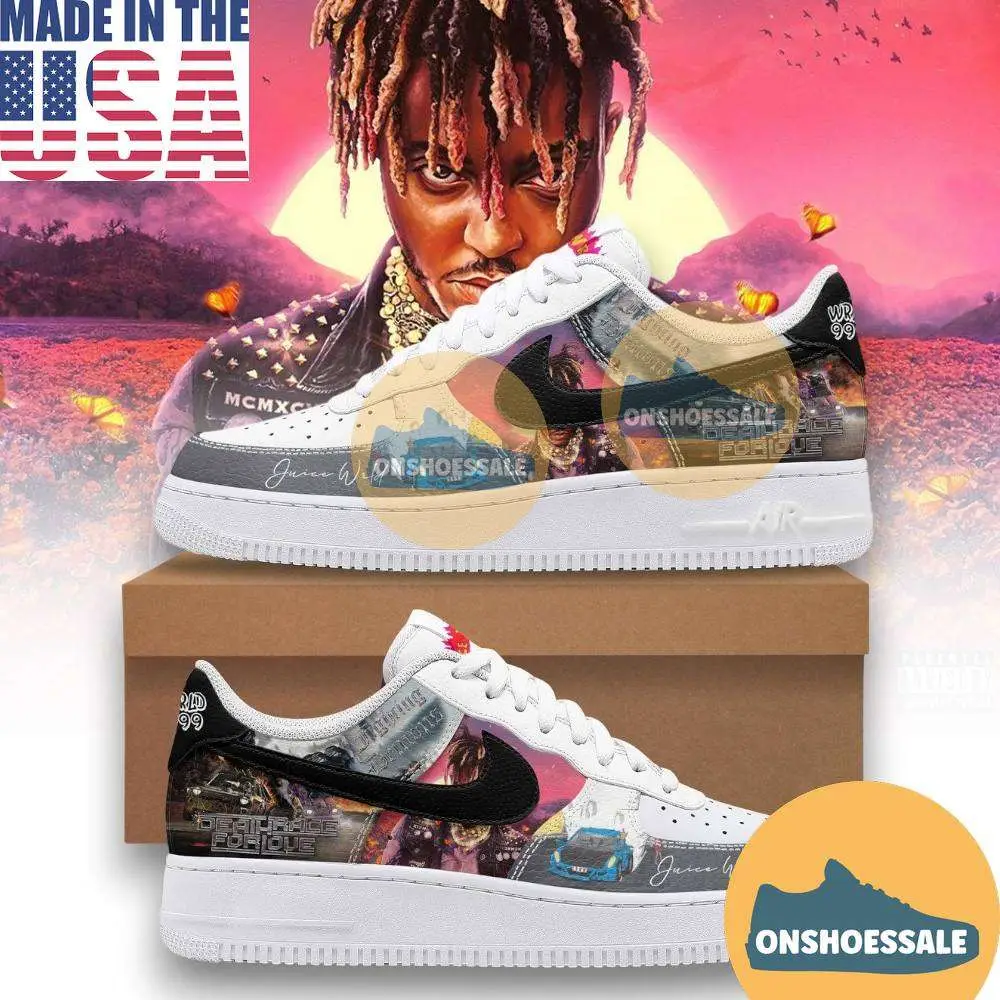 Juice WRLD Death Race for Love Nike Air Force Shoes - Best Gift Shoes