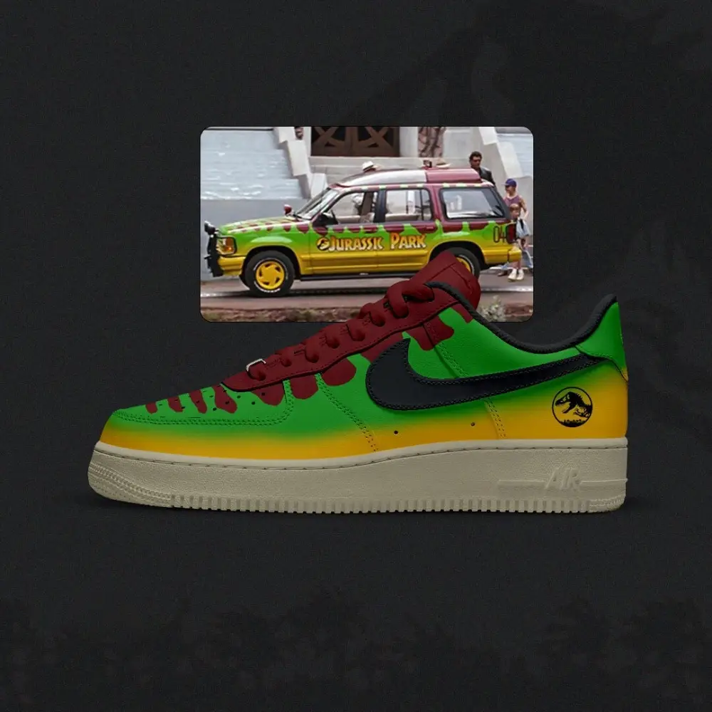 Jurrasic Jurrasic Park cars Version 2 AF1 Shoes