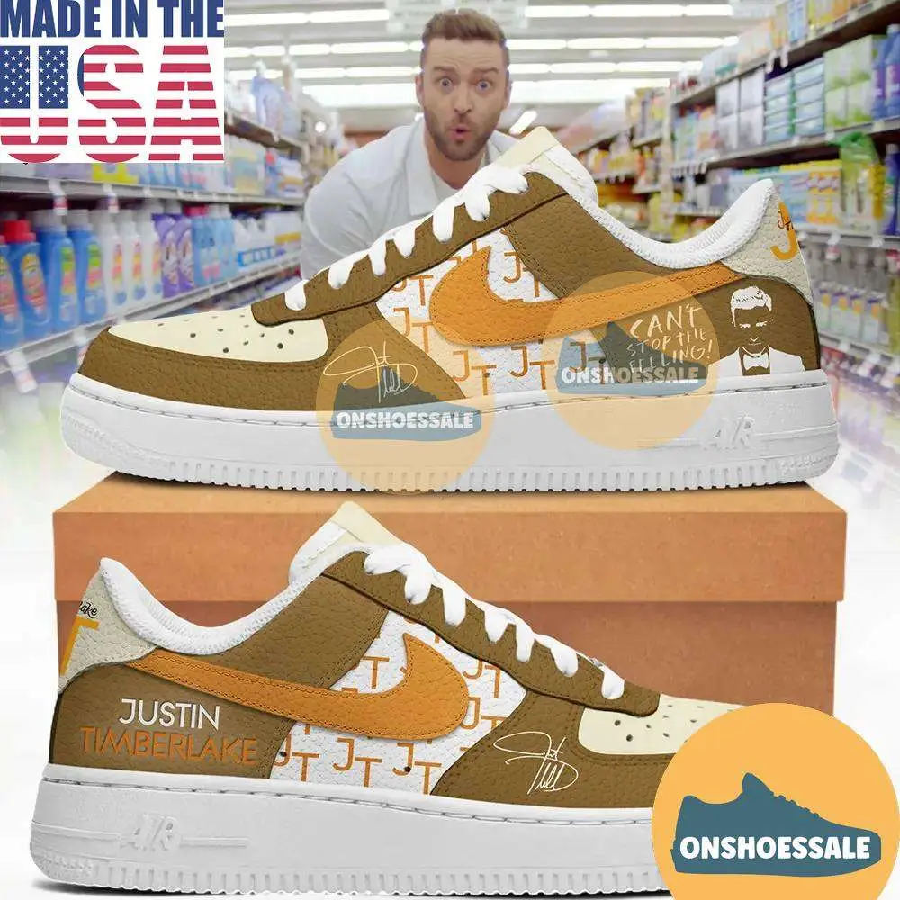 Justin Timberlake Can’t Stop The Feeling Nike Air Force Shoes - Best Gift Shoes