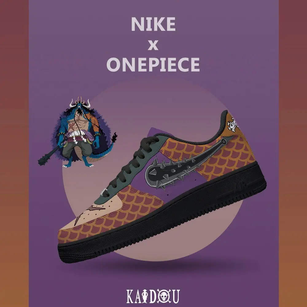 Kaidou One Piece Limited Low Top Shoes Kaidou One Piece Limited Low Top Shoes - Image 1