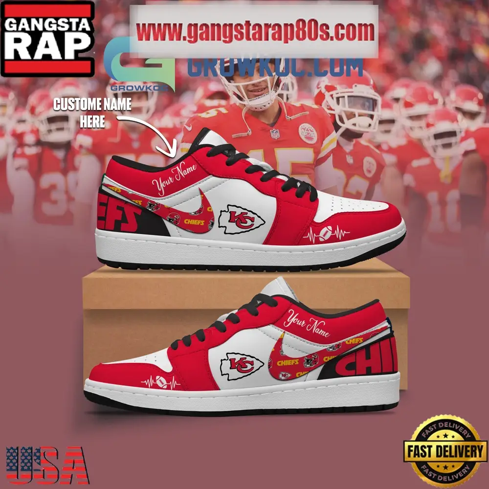 Kansas City Chiefs Personalized Air Jordan 1 Sneakers Shoes