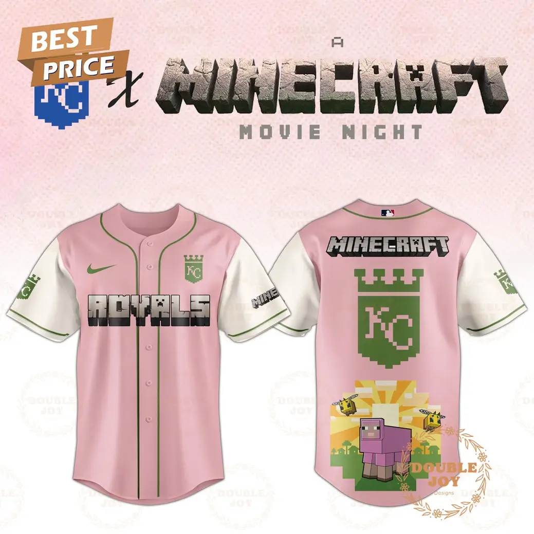 Kansas City Royals 2025 A Minecraft Movie Night Special Edition Baseball Jersey