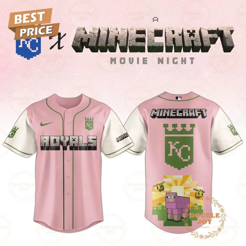 Kansas City Royals 2025 A Minecraft Movie Night Special Edition Baseball Jersey