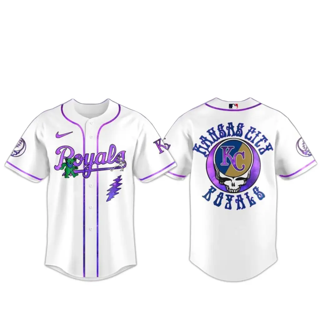 Kansas City Royals Grateful Dead Night 2026 Baseball Jersey - Tazila